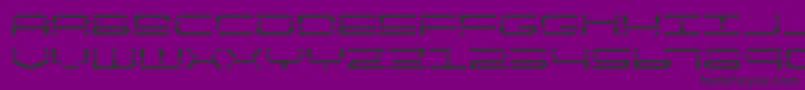 quickquickexpand-Schriftart – Schwarze Schriften auf violettem Hintergrund