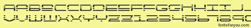 quickquickexpand Font – Black Fonts on Yellow Background