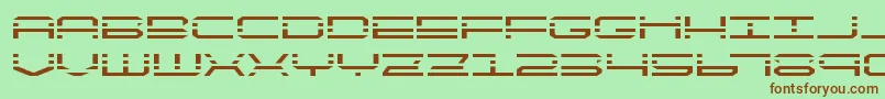 quickquickexpand Font – Brown Fonts on Green Background