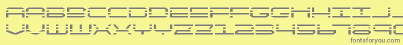 フォントquickquickexpand – 黄色の背景に灰色の文字