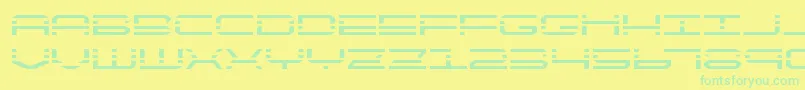 フォントquickquickexpand – 黄色い背景に緑の文字