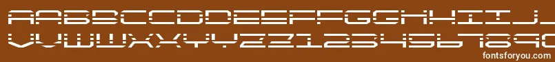 quickquickexpand Font – White Fonts on Brown Background