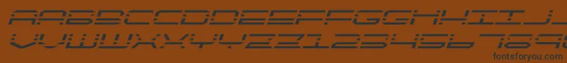quickquickexpandital Font – Black Fonts on Brown Background