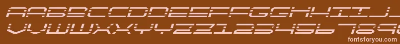 quickquickexpandital Font – Pink Fonts on Brown Background