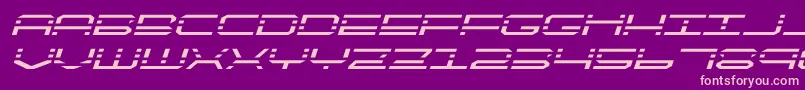 quickquickexpandital Font – Pink Fonts on Purple Background