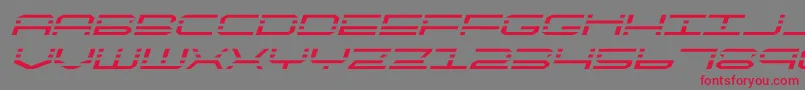 quickquickexpandital Font – Red Fonts on Gray Background