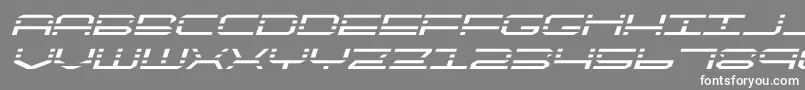 フォントquickquickexpandital – 灰色の背景に白い文字
