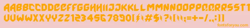 Agero Font – Orange Fonts on Pink Background