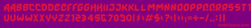 Agero Font – Red Fonts on Purple Background