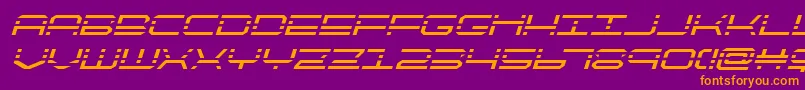 quickquickital Font – Orange Fonts on Purple Background