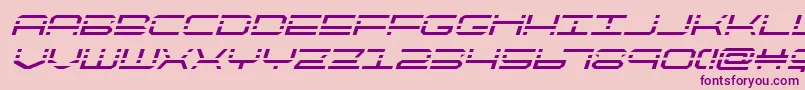 quickquickital Font – Purple Fonts on Pink Background