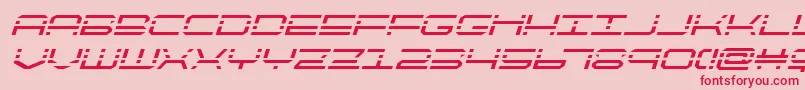 quickquickital Font – Red Fonts on Pink Background