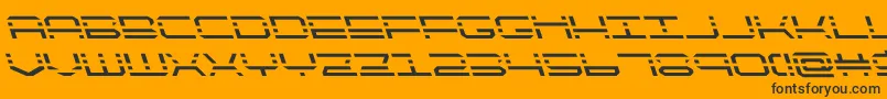 quickquickleft Font – Black Fonts on Orange Background