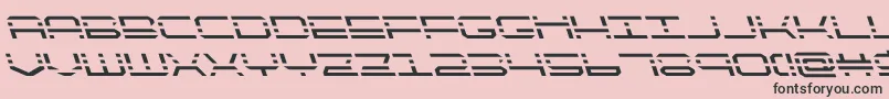 quickquickleft Font – Black Fonts on Pink Background