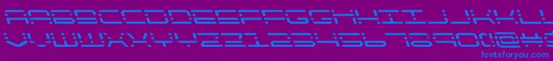 quickquickleft Font – Blue Fonts on Purple Background