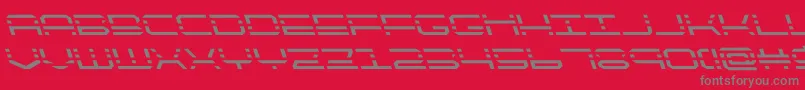 quickquickleft Font – Gray Fonts on Red Background