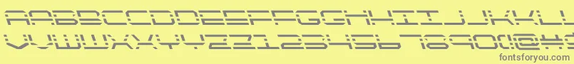 quickquickleft Font – Gray Fonts on Yellow Background
