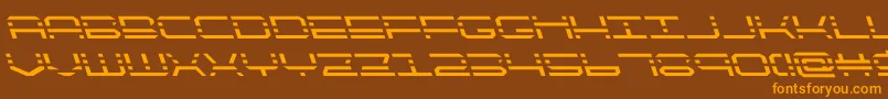 quickquickleft Font – Orange Fonts on Brown Background