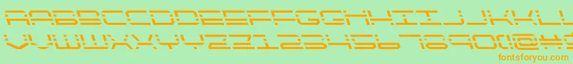 quickquickleft Font – Orange Fonts on Green Background