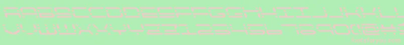 quickquickleft Font – Pink Fonts on Green Background