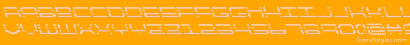 quickquickleft Font – Pink Fonts on Orange Background