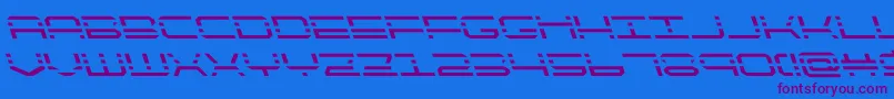 quickquickleft Font – Purple Fonts on Blue Background