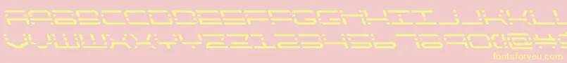 quickquickleft Font – Yellow Fonts on Pink Background