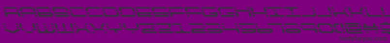 quickquickleft-Schriftart – Schwarze Schriften auf violettem Hintergrund
