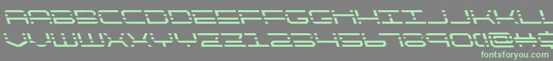 quickquickleft Font – Green Fonts on Gray Background