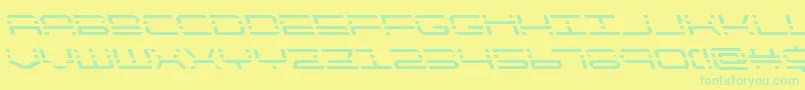 Шрифт quickquickleft – зелёные шрифты на жёлтом фоне
