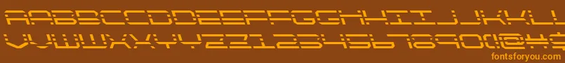 quickquickleft Font – Orange Fonts on Brown Background