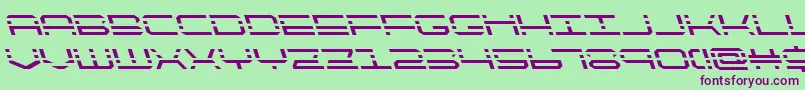 quickquickleft Font – Purple Fonts on Green Background