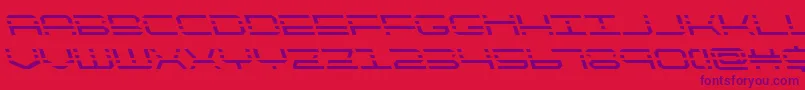 quickquickleft Font – Purple Fonts on Red Background