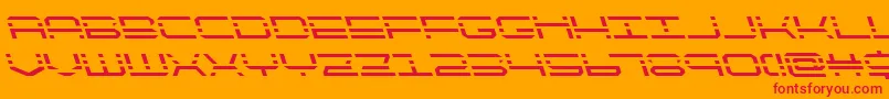 quickquickleft Font – Red Fonts on Orange Background