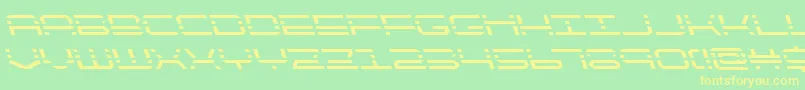 quickquickleft Font – Yellow Fonts on Green Background