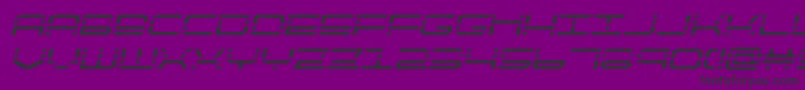 quickquicksemital Font – Black Fonts on Purple Background