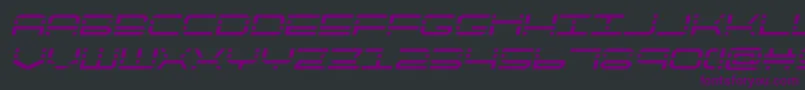 Fonte quickquicksemital – fontes roxas em um fundo preto
