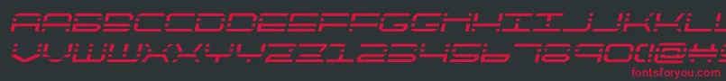 quickquicksemital Font – Red Fonts on Black Background