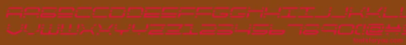 quickquicksemital Font – Red Fonts on Brown Background