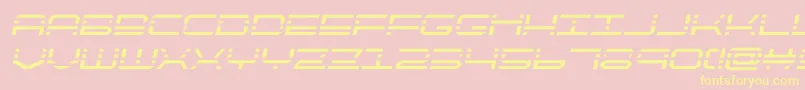 quickquicksemital Font – Yellow Fonts on Pink Background