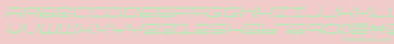 quickquicksemital Font – Green Fonts on Pink Background