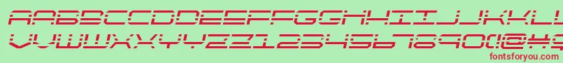 quickquicksemital Font – Red Fonts on Green Background