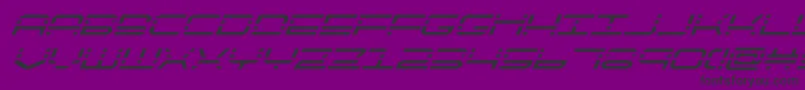 quickquicksuperital Font – Black Fonts on Purple Background