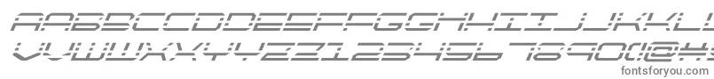 quickquicksuperital-fontti – harmaat kirjasimet valkoisella taustalla