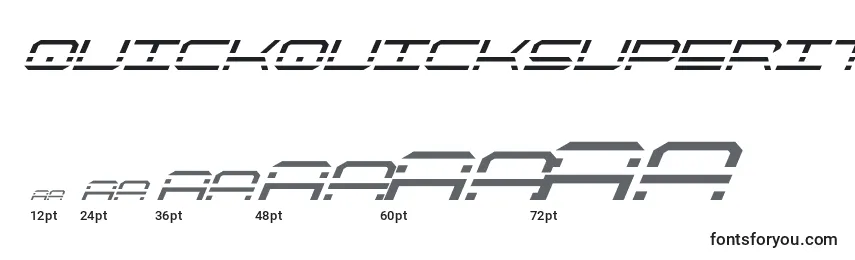 Quickquicksuperital Font Sizes