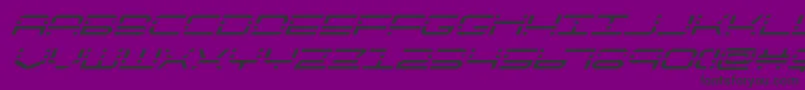 quickquicksuperital Font – Black Fonts on Purple Background