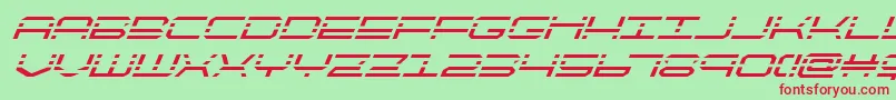 quickquicksuperital Font – Red Fonts on Green Background