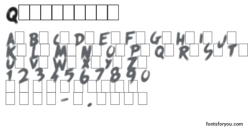 Fuente Quicksands - alfabeto, números, caracteres especiales