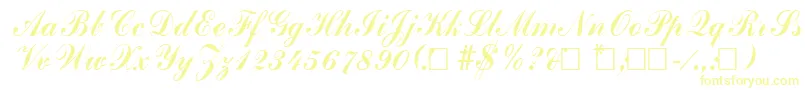 AdhereaRegular Font – Yellow Fonts