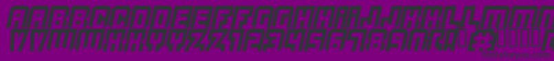 Quicksilver Font – Black Fonts on Purple Background